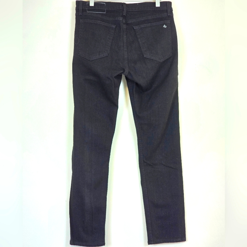 Rag & Bone Standard Issue Black Button Fly Jeans … - image 2